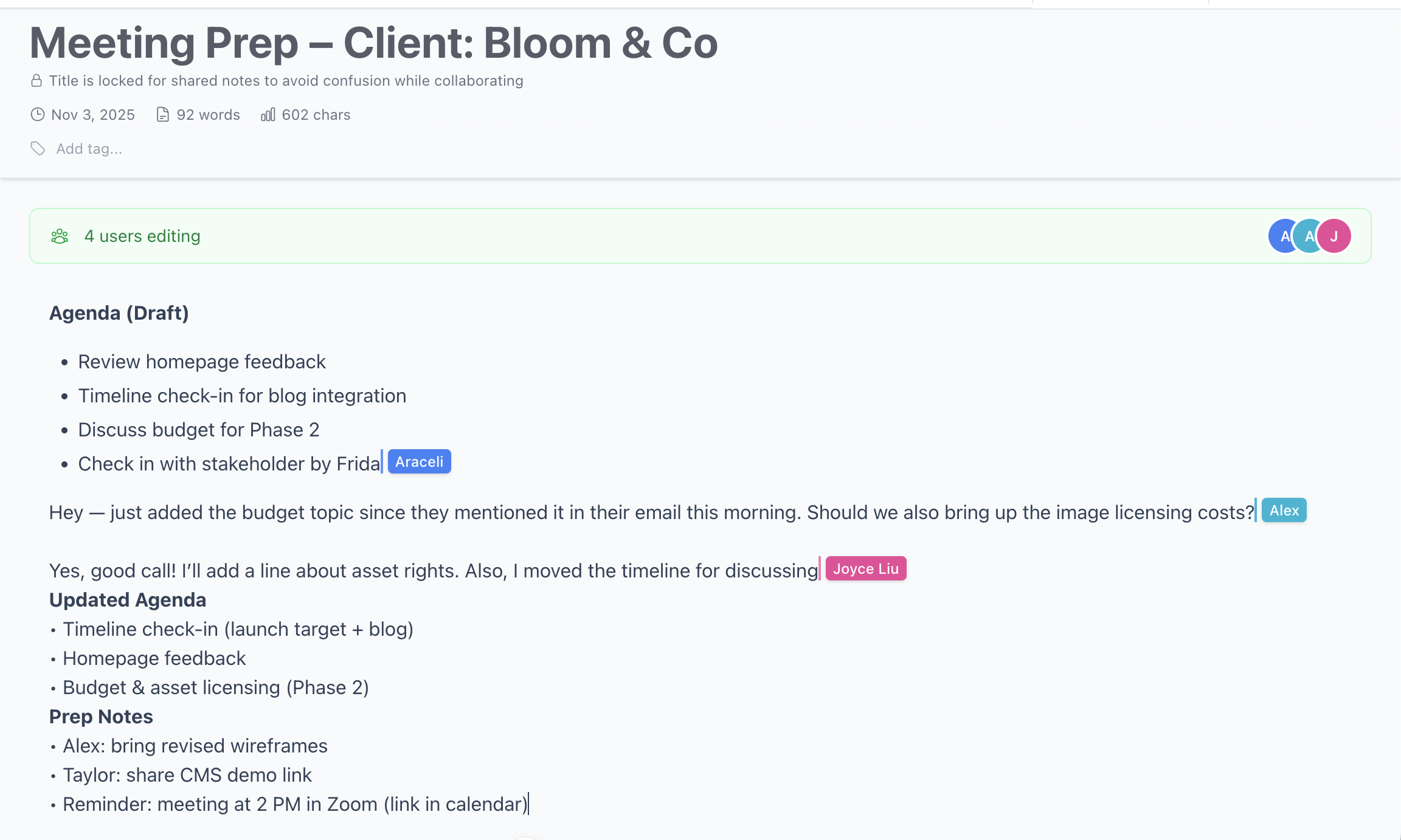 Real-Time Collaboration Preview